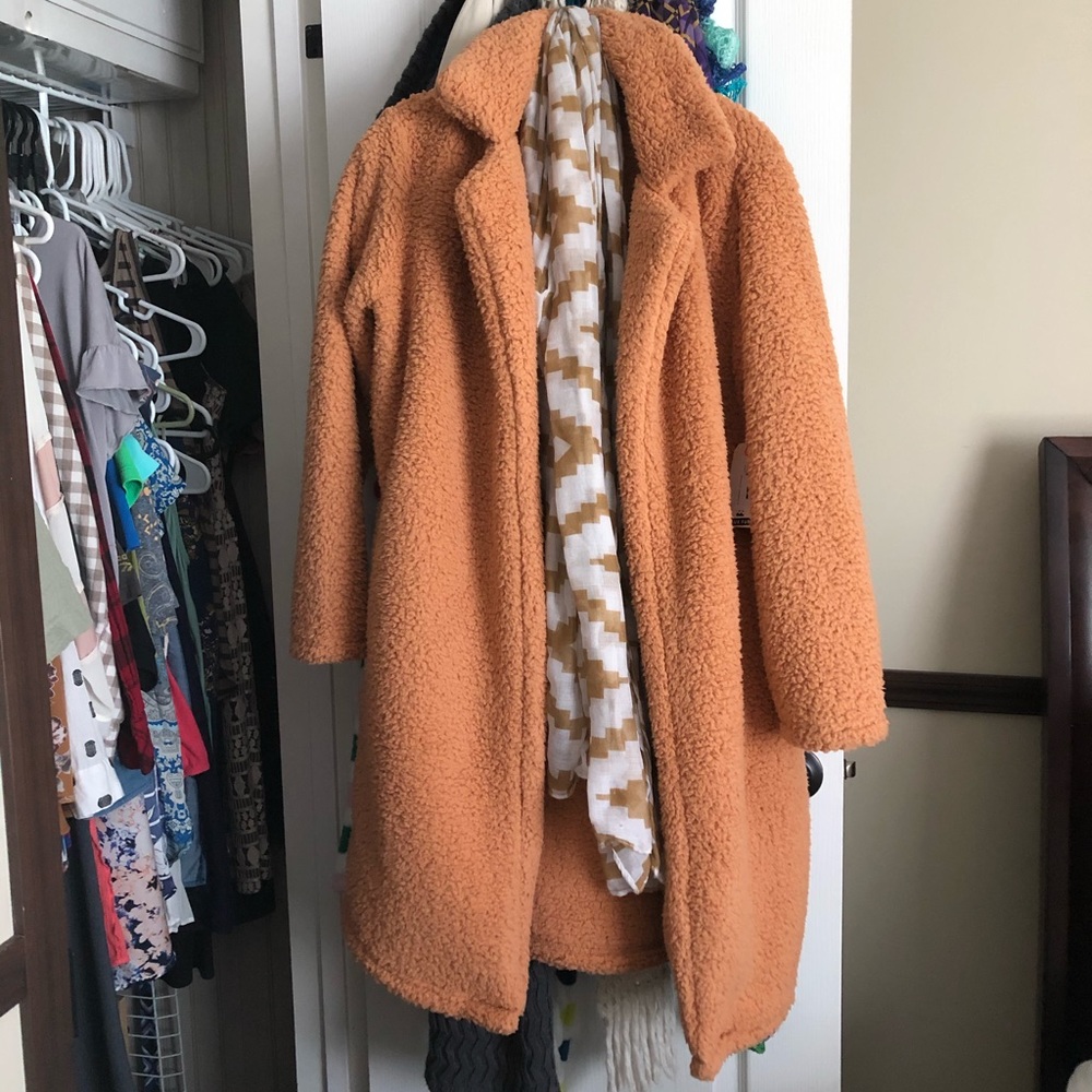 Montreal longline fleece jacket... with tags